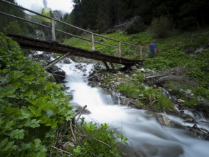 Il torrente Eggerbach  (foto Roberto Busani)