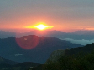 Tramonto dal Maggiorasca (foto Morena Maccagni)