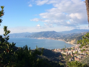Il golfo di Sestri da Monte Castello (foto Raffaella Bonfanti)