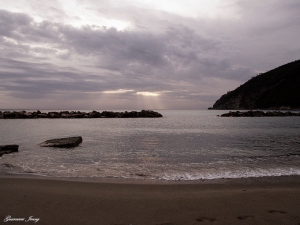 Tramonto a Moneglia (foto Jenny Guarnieri)