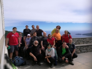 Foto di rito al Santuario. Stanchi ma felici!!!