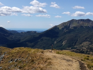 Il mare dalla cima del Ventasso