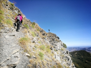 Inizia il tratto roccioso (foto Paola Azzali)