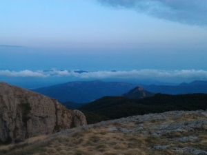 Ultime luci sul Maggiorasca (foto Giulia Ferrari)
