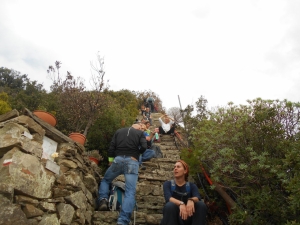 Relax a metà salita (foto Luca Centi)