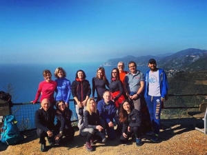 Il gruppo al Santuario di Montenero (foto Jessica Ambroggi)
